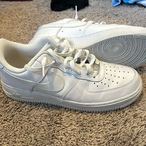 White Air Force 1’s worn once!